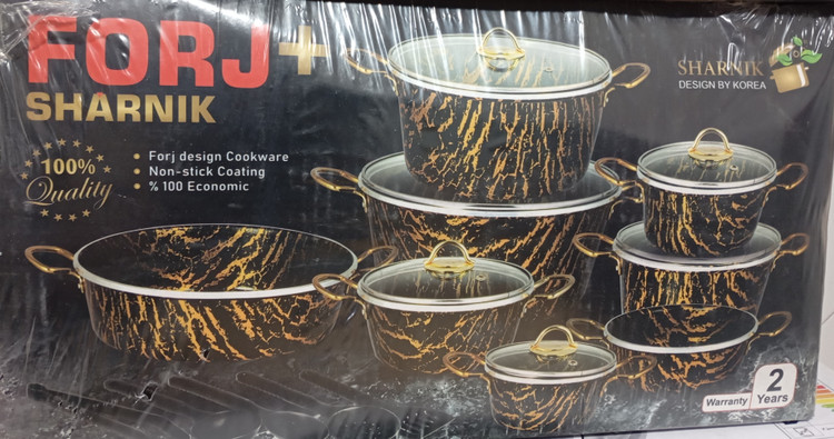 سرویس14پارچه ماربل طرح سنگ